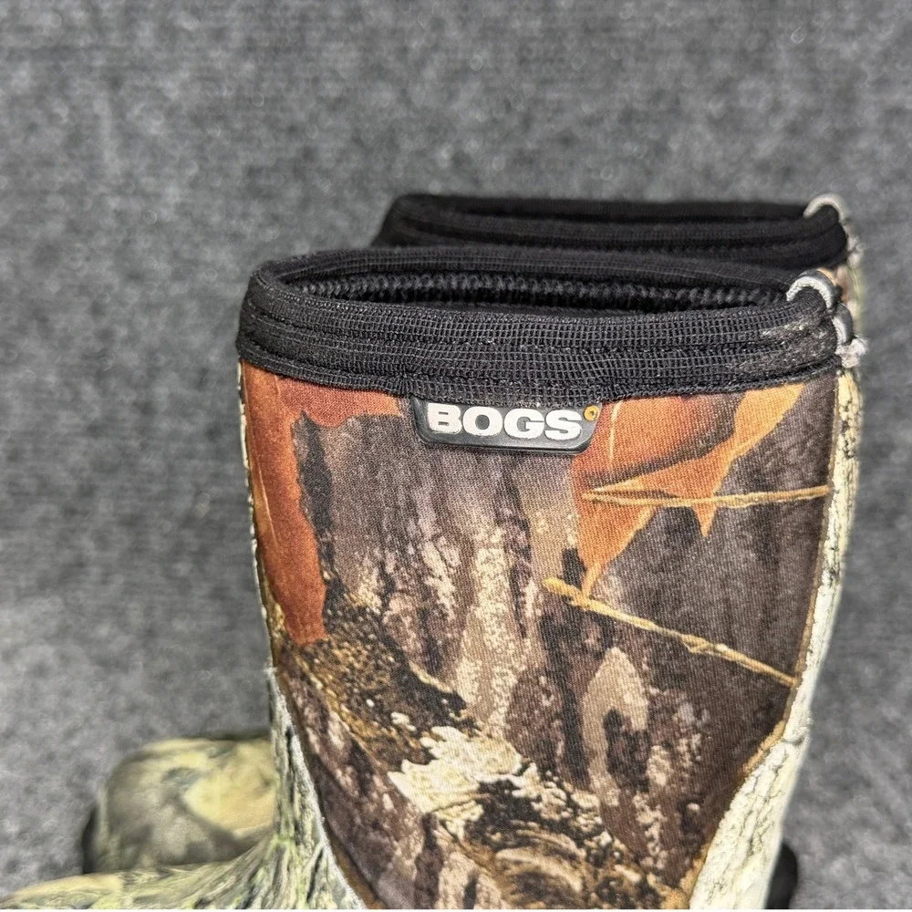 Bogs Classic Mid Waterproof Insulated Rain Boots Boy's 7 Mossy Oak Camo Hunting